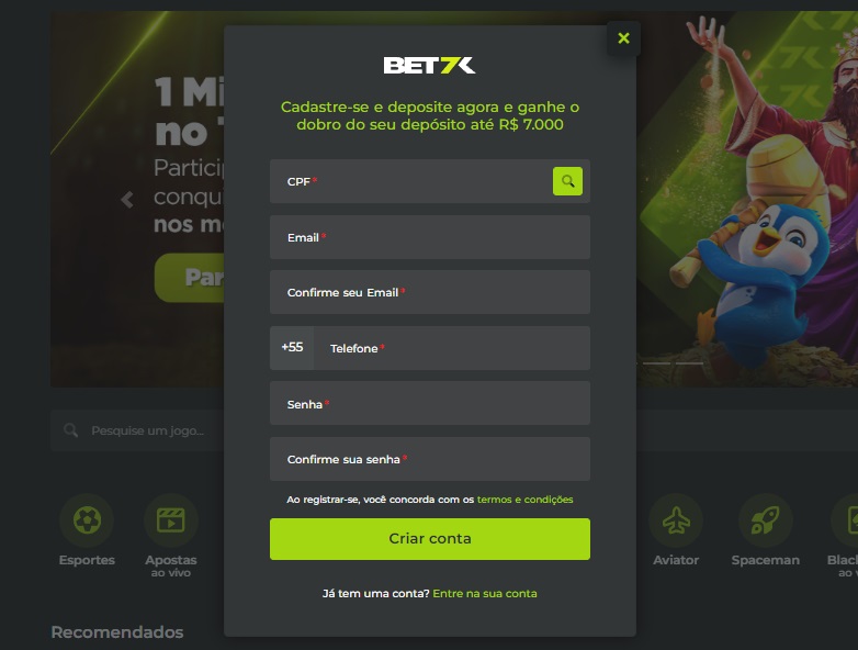 Bet7k Penalty Shoot Out Registration.